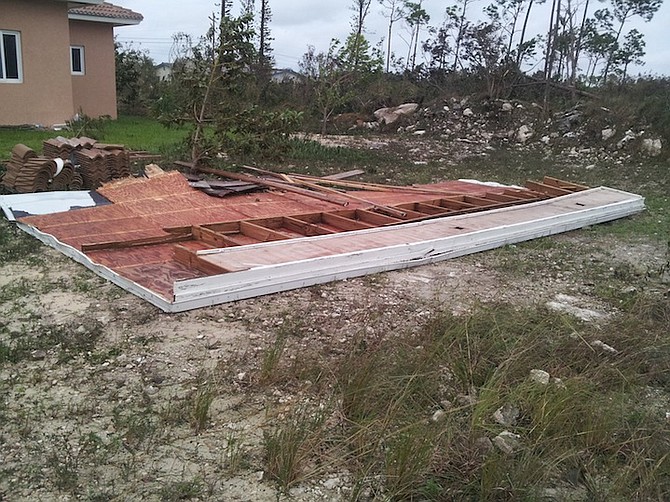 Damage in Grand Bahama.