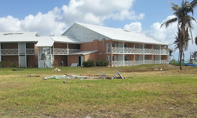 Hurricane Matthew has taken a toll on resort properties in Grand Bahama.