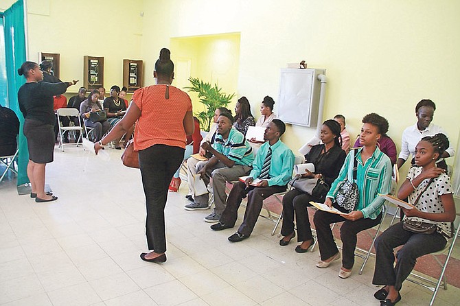 Hundreds came out to the Island Luck job fair on Friday.