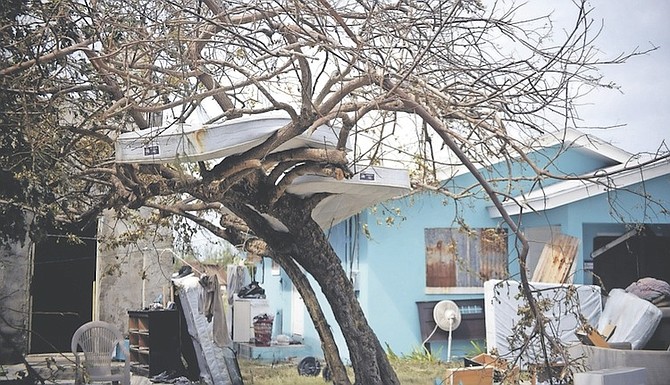 Damage in the South Beach area after Hurricane Matthew.