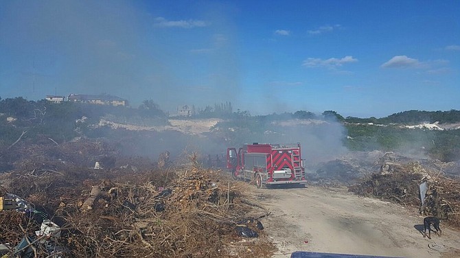 The fire in the Grey Terrance off Bernard Road. 