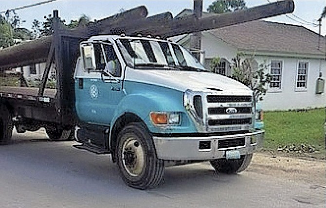 A BPL truck out on the road.