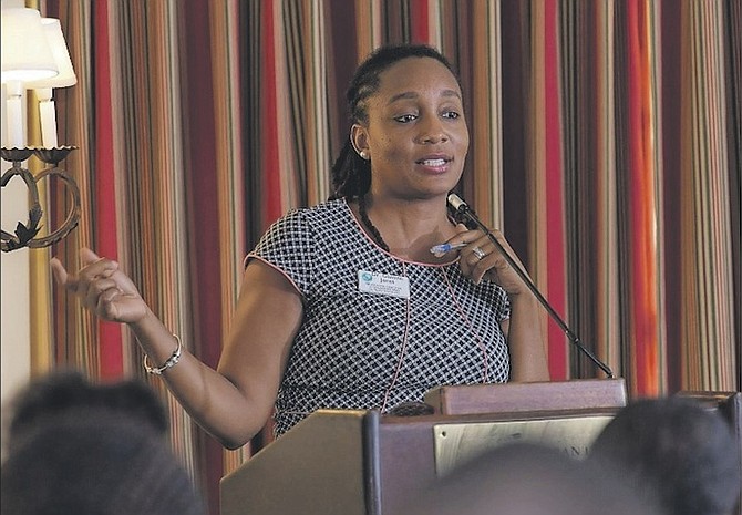 Dr Giavana Jones, Programme Director of Scholarships and College Success with Lyford Cay Foundations, shares important tips on how to go from dreams to success. 
Photo: Disha Fraser/CayFocus