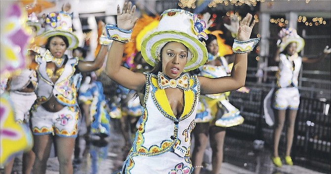 The Music Makers pictured taking part in last year’s Boxing Day Junkanoo parade. Photo: Shawn Hanna/Tribune Staff