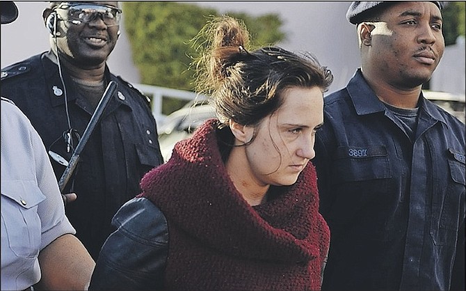 Karine Gagne at a previous court appearance.