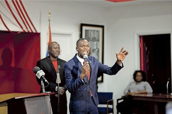 Travis Robinson, FNM candidate for Bain and Grants Town, faces the PLP’s Dr Bernard Nottage at the general election.