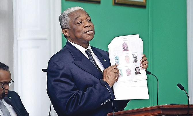 National Security Minister Dr Bernard Nottage speaks in the House of Assembly.
Photo: Shawn Hanna/Tribune Staff