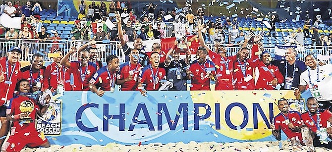 WE ARE THE CHAMPIONS: Panama dethroned defending champions Mexico with a 4-2 victory.
in the final Sunday night.