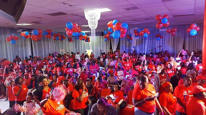 FNM supporters at Friday night's rally.