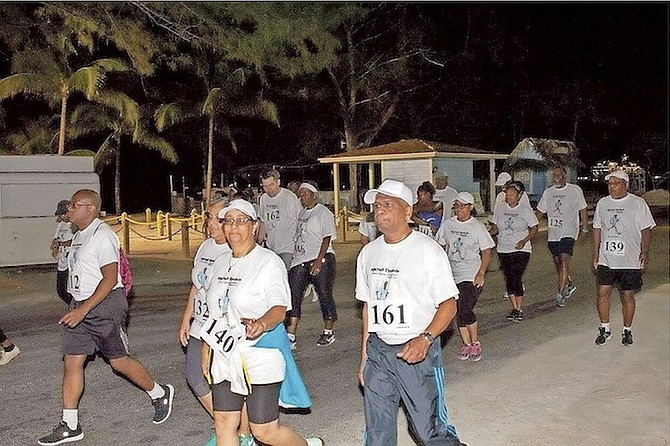 Participants run in last year’s inaugural walkathon organised by the Mitchell Ekedede Brain Injury Foundation.