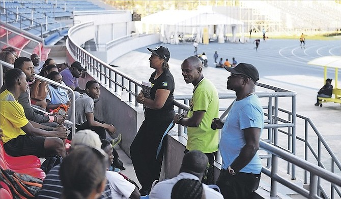 CARIFTA HERE WE COME: The CARIFTA management team held a meeting with the parents and athletes yesterday to lay out the rules and regulations for Team Bahamas ahead of their trip to Curacao for this year’s CARIFTA Track and Field Championships.     Photo: Shawn Hanna/Tribune Staff