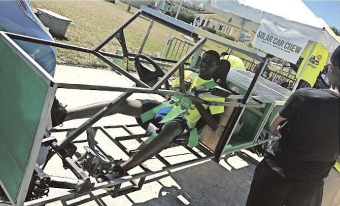 St John’s College’s solar-powered vehicle.