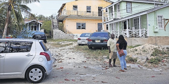 The scene in Killarney yesterday as Tribune deputy chief reporter Khrisna Virgil spoke to residents ahead of the general election. Photo: Terrel W. Carey/Tribune Staff