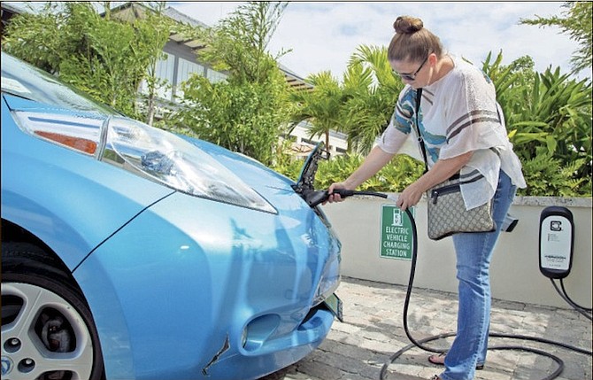 ECO Car Sales has partnered with The Island House to provide an EV charging station to their clients in western New Providence, joining Bahamas Power and Light which recently announced their charging station at BPL’s Headquarters on Blue Hill Road. The Bahamas National Trust on Village Road was the first organisation to make charging EVs possible at The Retreat.
