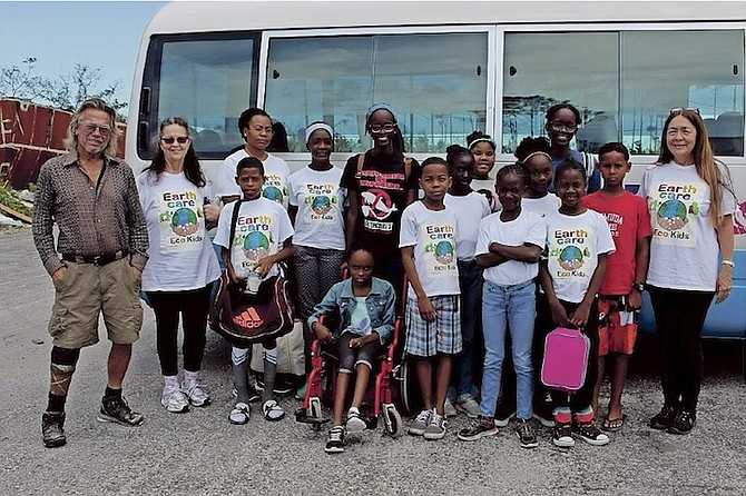 EARTHCARE Eco Kids going on the Glass Bottom Boat tour.
