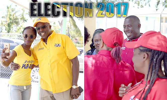 Shane Gibson (Golden Gates) and Renward Wells (Bamboo Town) with supporters.