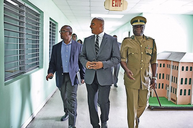 Minister of National Security Marvin Dames visits the Bahamas Department of Corrections. 

Photo: Terrel W. Carey/Tribune Staff
