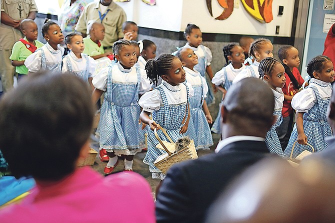 Youngsters performing at the presentation of awards for Junior Junkanoo. Photos: Terrel W. Carey/Tribune Staff
