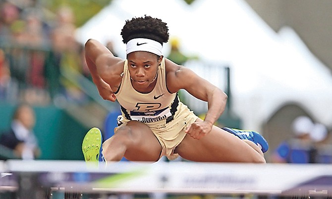 The Purdue University women’s Track and Field team compete on the second day at the 2017 NCAA National Championships in Eugene, OR. June 9, 2017.