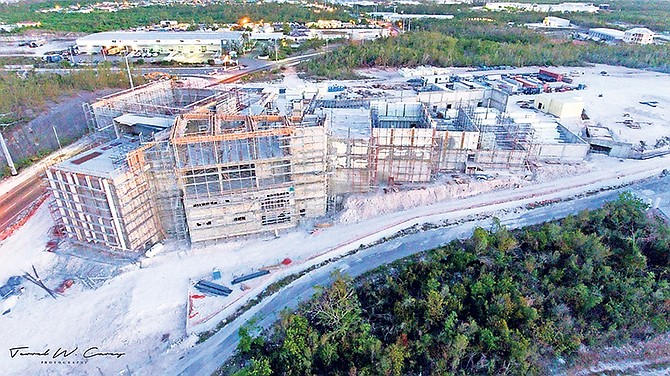 THE 100,000 square foot complex is currently being built at the junction of Gladstone Road and JFK Drive. Photo/Terrel W. Carey/Tribune Staff