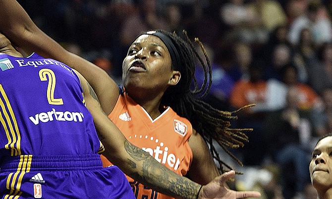 Jonquel Jones is having a breakout season in the WNBA. (AP)