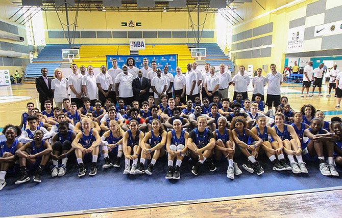 SUMMER CAMP: The NBA and FIBA launched the ninth edition of the Basketball Without Borders Americas camp at the Kendal Isaacs Gym.          
Photo: 10thYearSeniors