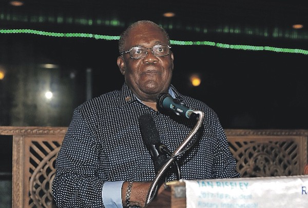 Former Prime Minister Hubert Ingraham, who spoke up on the Commercial Enterprises Bill.