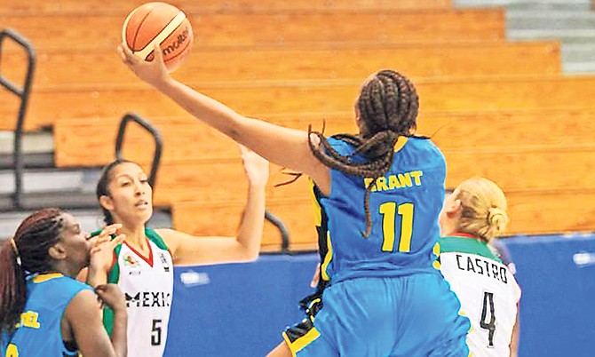 The Bahamas in action against Mexico. Photo: 10thYearSeniors