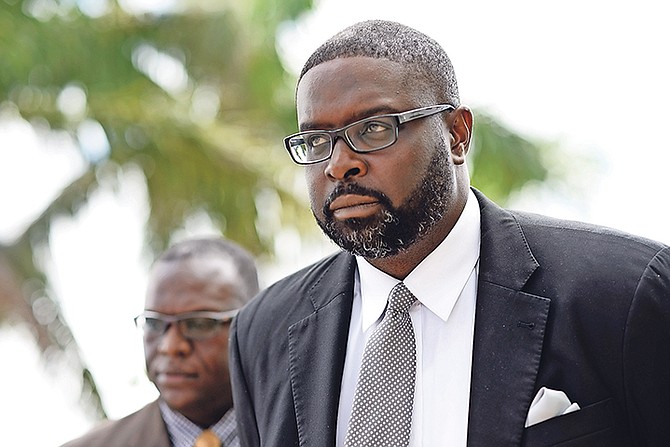 Former Environment and Housing Minister Kenred Dorsett outside court on Thursday. He was granted $50,000 bail in the Supreme Court on Friday afternoon.