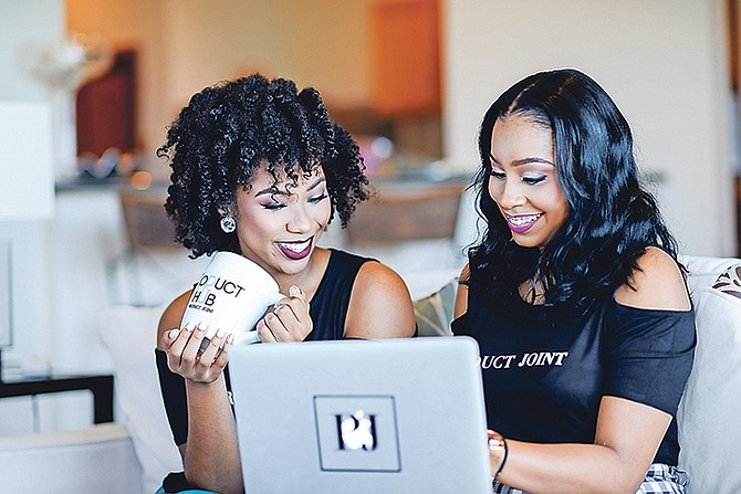 Parris Barnes and Jerchovia Moxey are the founders of a new online hub which links shoppers to local businesses.

