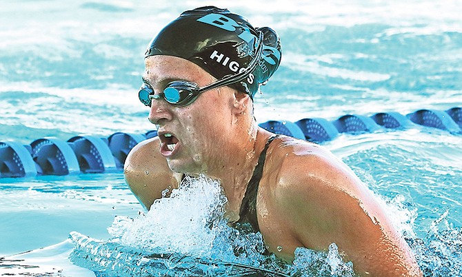 MAKING WAVES: Lilly Higgs.

