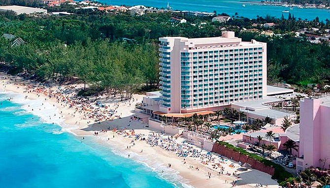 The RIU hotel on Paradise Island.