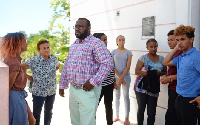 Family members of Christopher Turnquest pictured at a previous hearing delay.