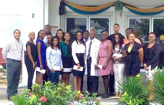 Students attend the final scholarship presentation at Doctors Hospital.
