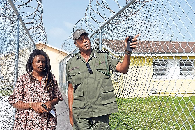 Superintendent Peter Joseph pictured during his interview with Tribune chief reporter Ava Turnquest at the Carmichael Road Detention Centre. Photo: Shawn Hanna/Tribune Staff