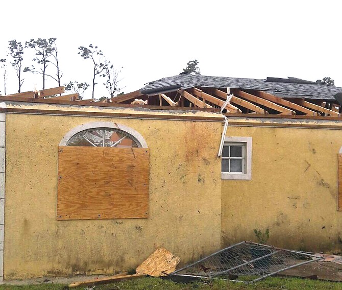 Damage in Freeport after Hurricane Irma. (Photo sent to The Tribune)