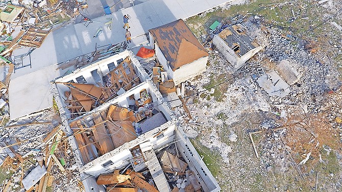 Conditions on Ragged Island in 2017 after Hurricane Irma.