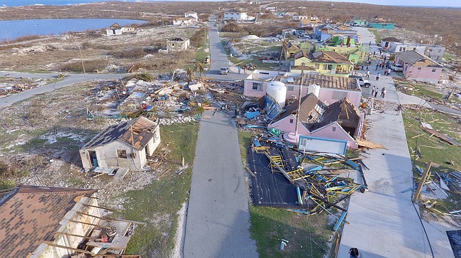 Hurricane damage on Ragged Island pictured in 2017 after Irma.
Photo: Terrel W Carey/Tribune staff
(Caption updated with addition of 2017)