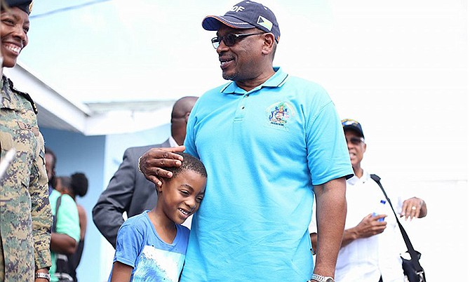 Prime Minister Dr Hubert Minnis on a trip to Inagua on Wednesday.