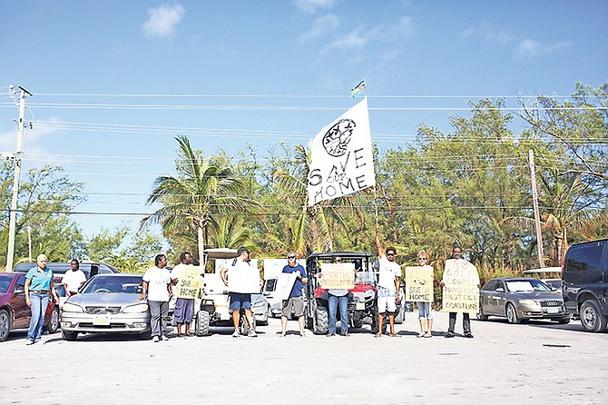 Residents express their concern over styrofoam in the ocean in Bimini.

Photo: Terrel W. Carey/Tribune Staff