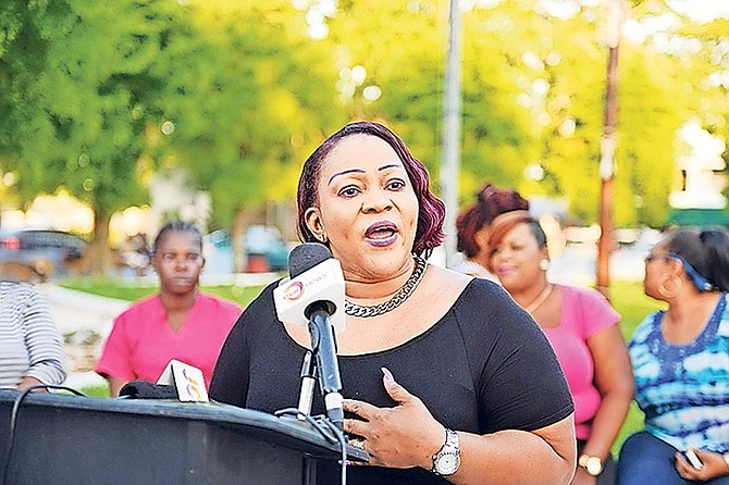 Laverne McPhee-Gray, mother of Jarvis Roker, who was murdered on January 4.
Photo: Shawn Hanna/Tribune staff