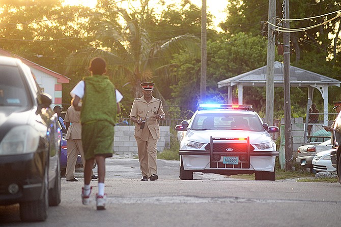 Police at the scene of the shooting in Chippingham last week. Photo: Shawn Hanna/Tribune staff