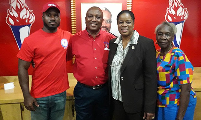 New FNM chairman Carl Culmer with party members.