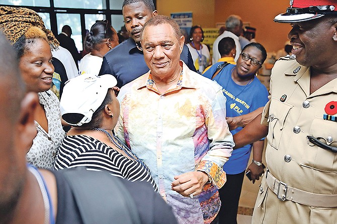 Former Prime Minister Perry Christie at the last day of the PLP convention. Photo: Terrel W. Carey/Tribune Staff
