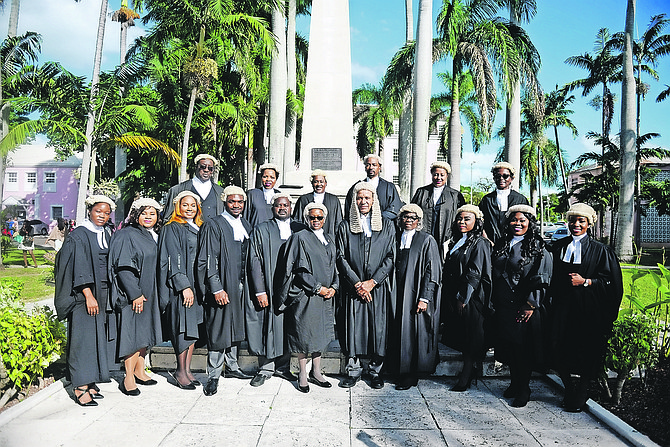 Lawyers who were called to the Bahamas Bar on Friday. Photo: Shawn Hanna/Tribune staf