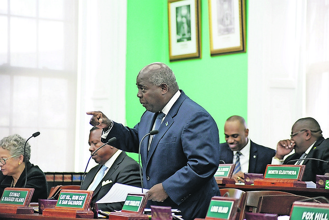 PLP Leader Philip 'Brave' Davis in the House of Assembly.