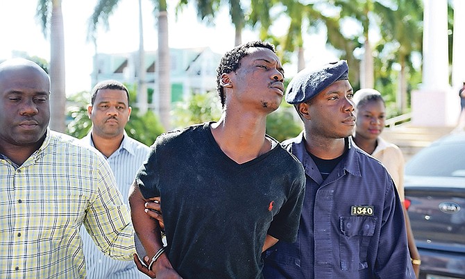 Byron Demeritte, 24, of Garden View Estates, was arraigned at Magistrate's Court yesterday on a charge of murder.