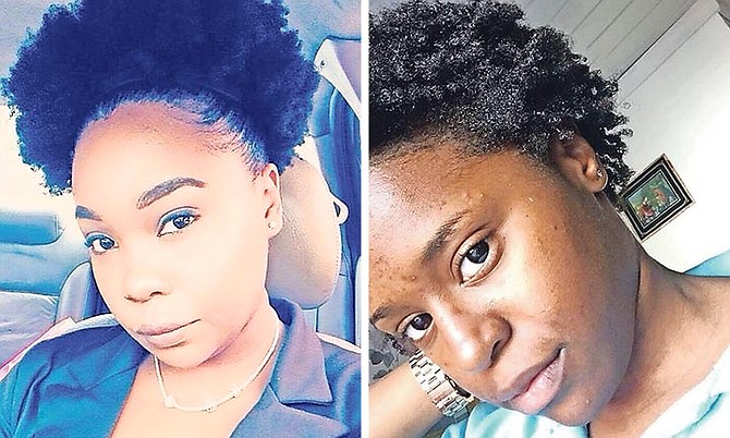 LEFT: Rolanda Davis, 22, pictured the day she claimed she was sent home from work in October due to her natural hairstyle. 
RIGHT: Anthonique Hall, 24, who claimed a superior at her workplace said her natural hairstyle was “nasty” and was told to leave work to fix her hair. 