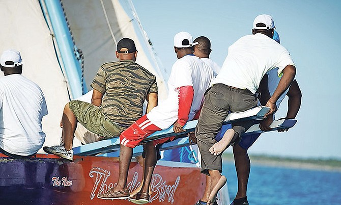 SETTING SAIL: The PM Thunderbird and crew compete in the Best-of-the-Best Regatta. Photo: Terrel W Carey/Tribune staff