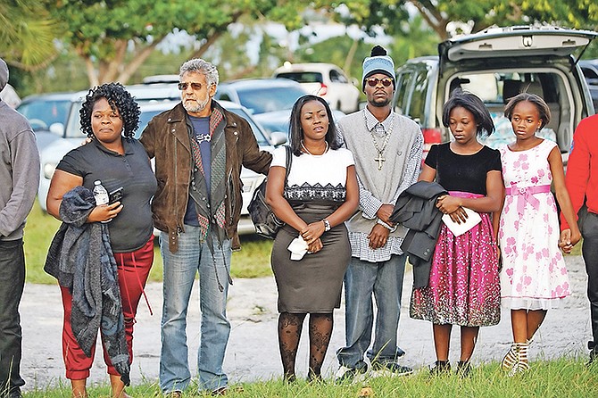 A prayer vigil for Jean Rony Jean-Charles held yesterday. 